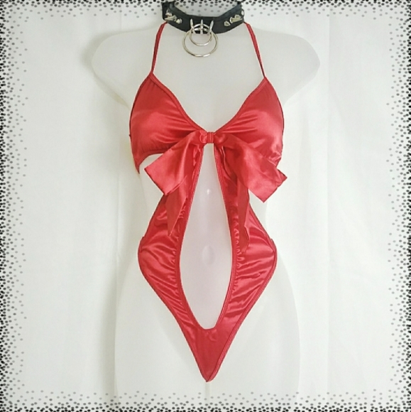 πLARGE RED BOW LINGERIE PIECE! β₯οΈππ - Picture 4 of 11